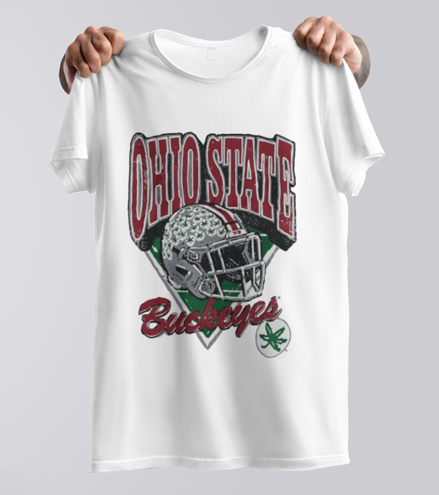 Ohio State Buckeyes Helmet Football Pride T-Shirt