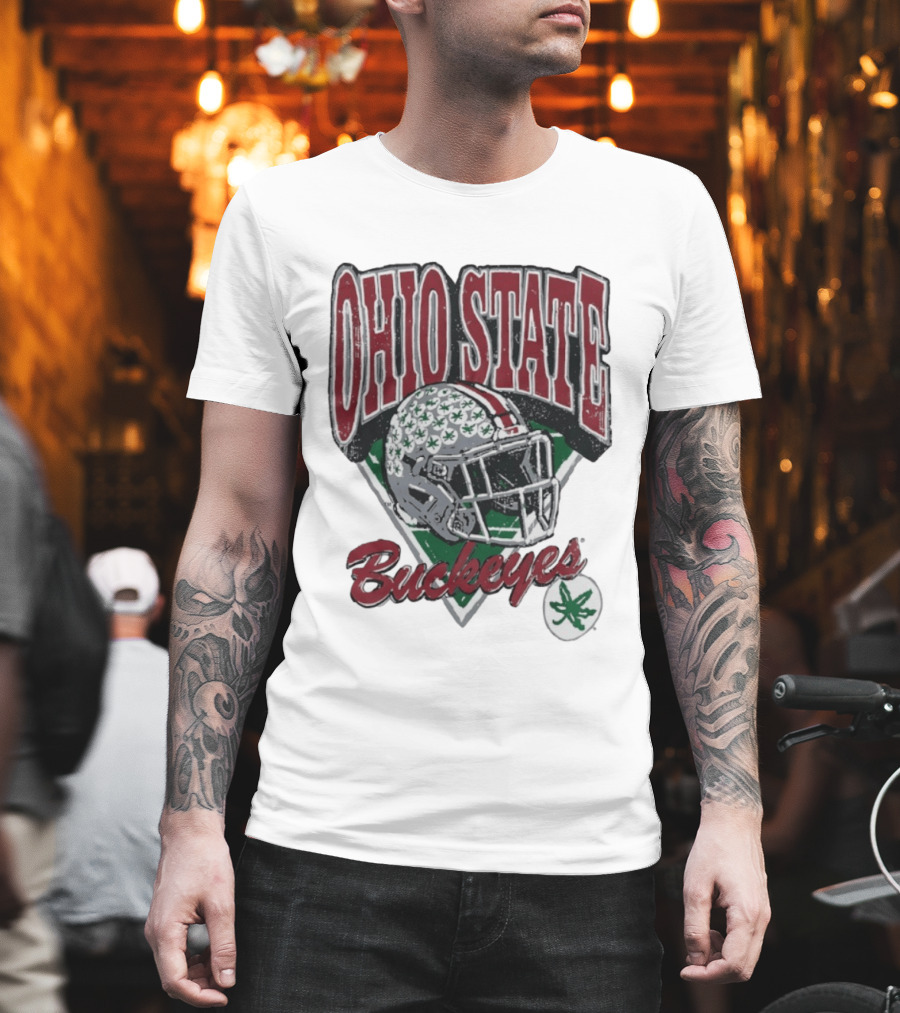 Ohio State Buckeyes Helmet Football Pride T-Shirt
