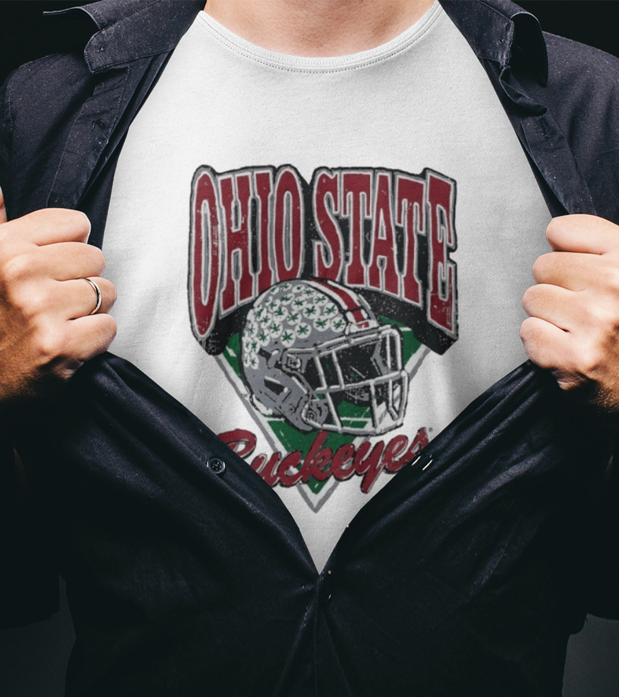 Ohio State Buckeyes Helmet Football Pride T-Shirt