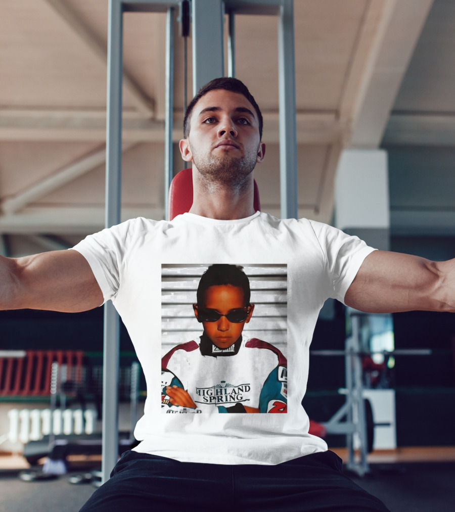 Lewis Hamilton Highland Spring Racing Attire Youthful Champion T-Shirt