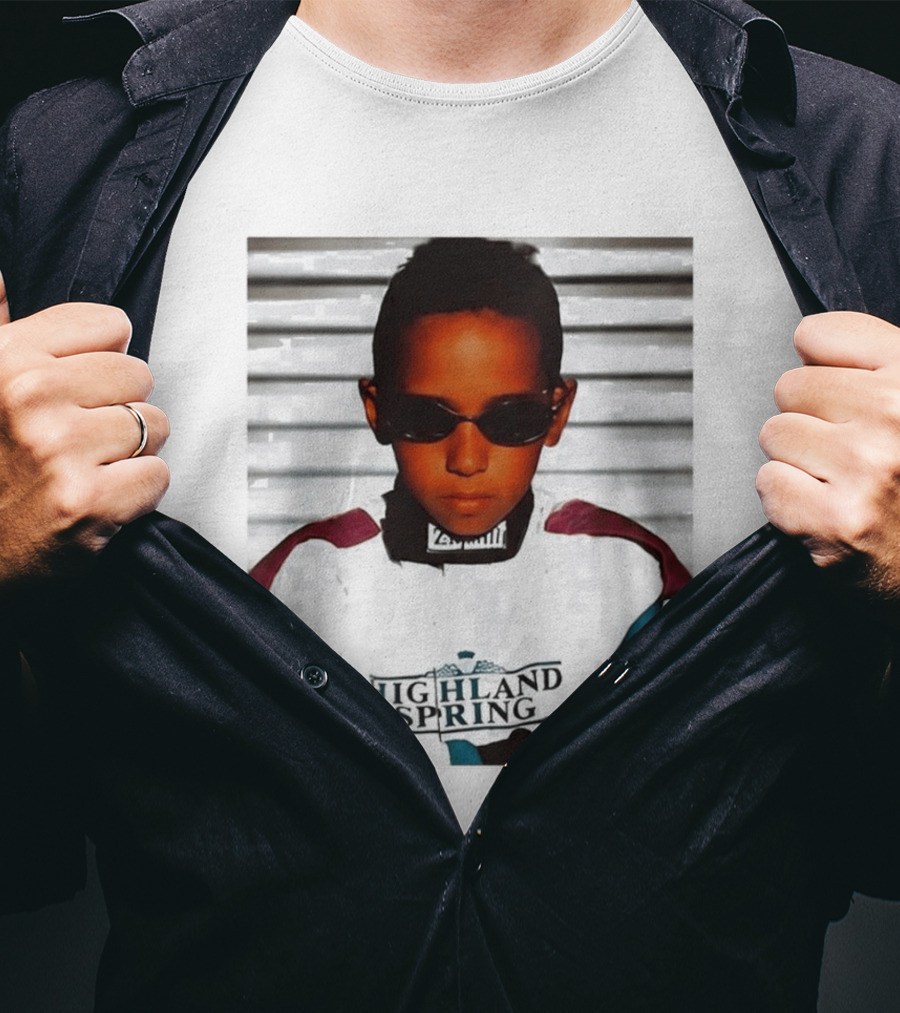 Lewis Hamilton Highland Spring Racing Attire Youthful Champion T-Shirt