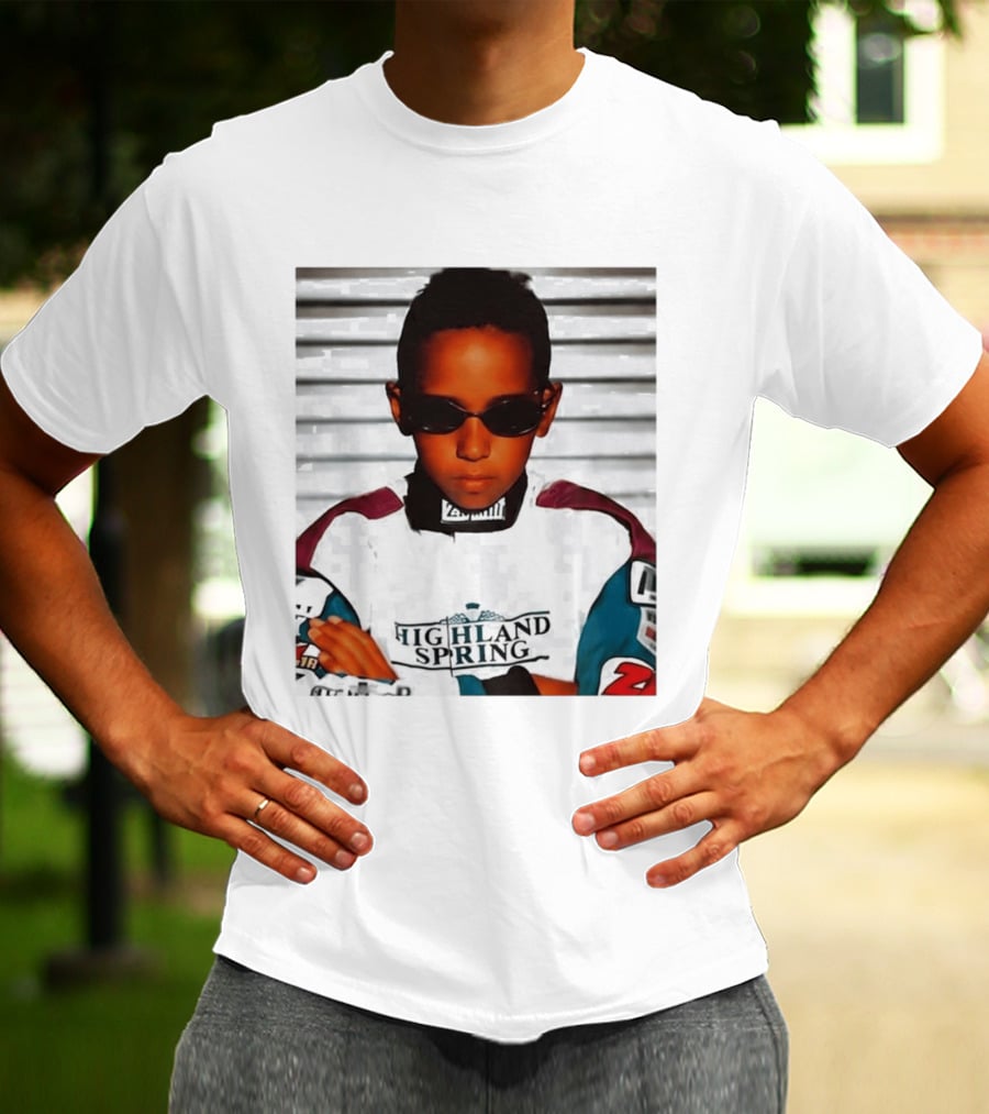 Lewis Hamilton Highland Spring Racing Attire Youthful Champion T-Shirt