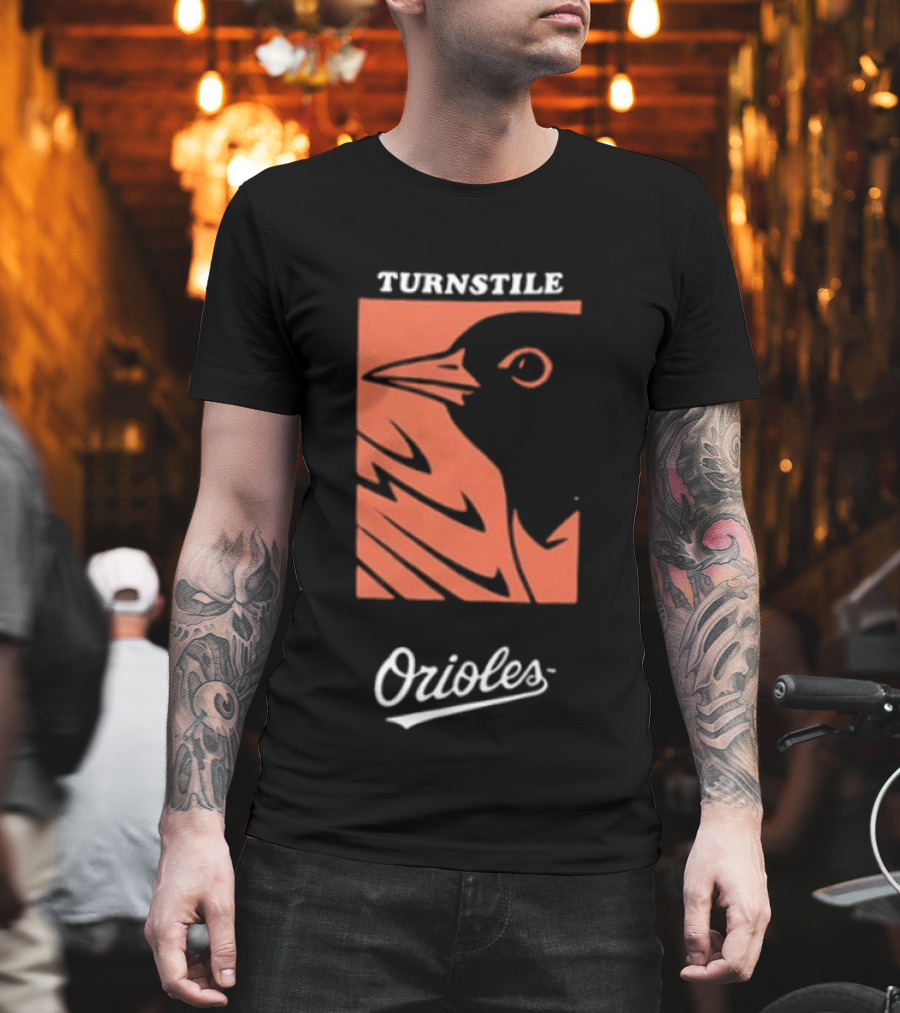 Baltimore Orioles Turnstile 2026 These Birds Not Meant To Fly Alone Two Sided T-Shirt