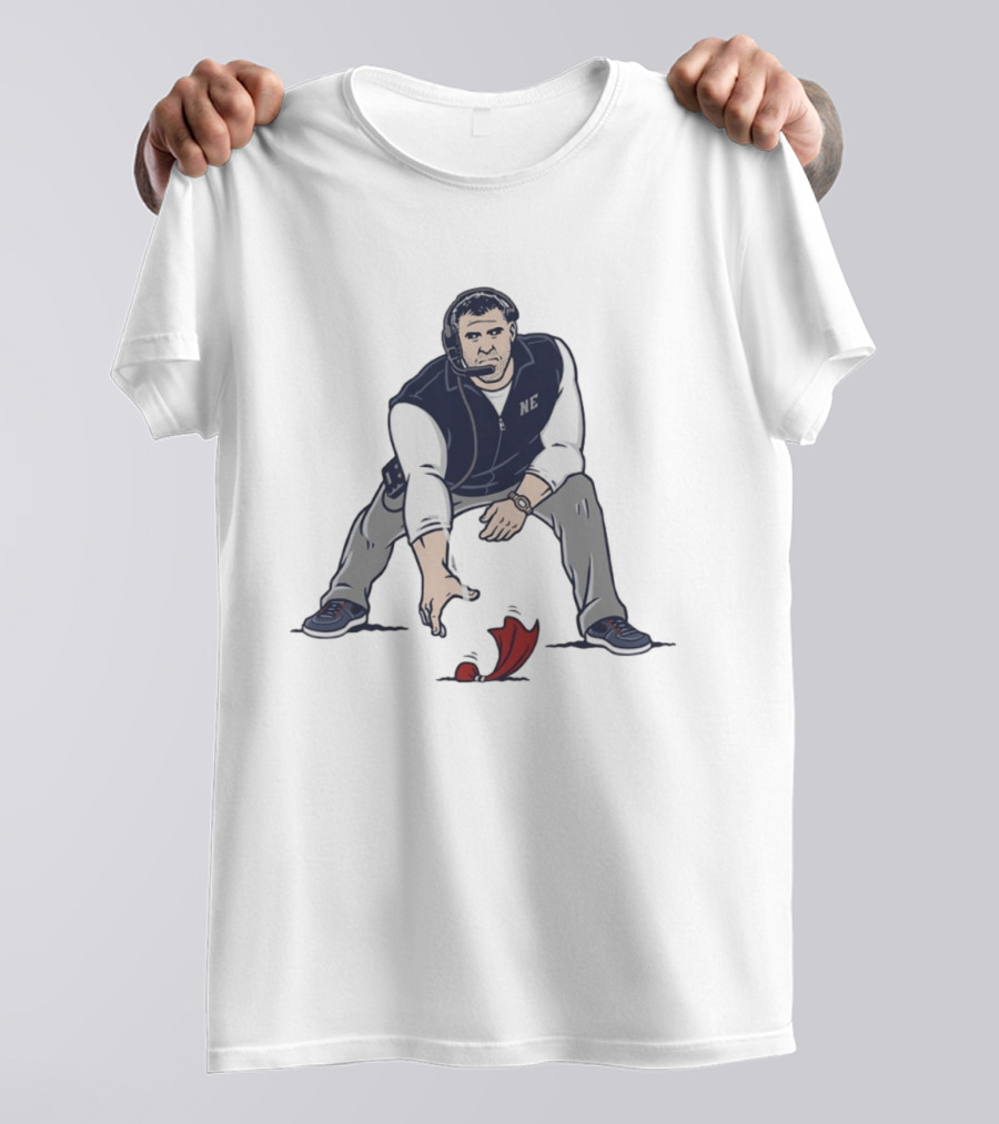 Mike Vrabel NE Three Point Stance Coach T-Shirt