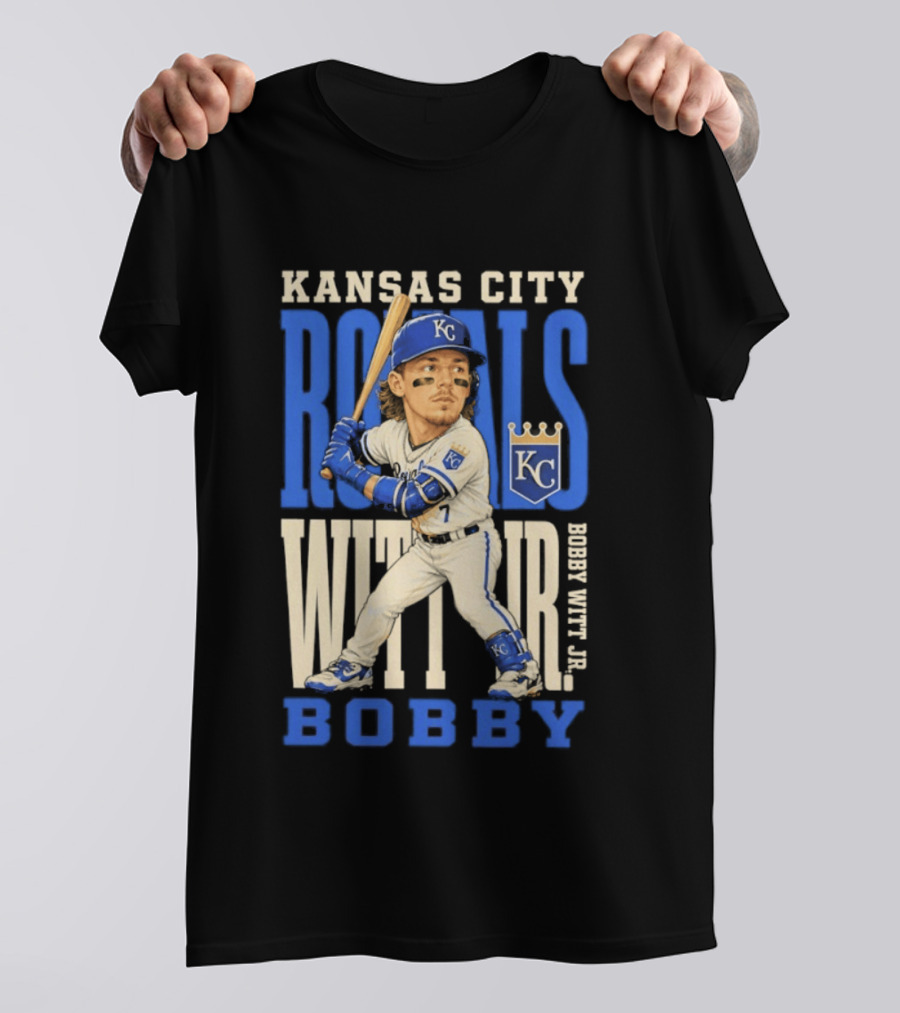Kansas City Royals Bobby Witt Jr. MLB 2026 Caricature T-Shirt
