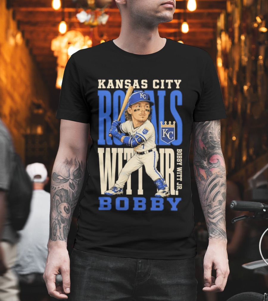 Kansas City Royals Bobby Witt Jr. MLB 2026 Caricature T-Shirt