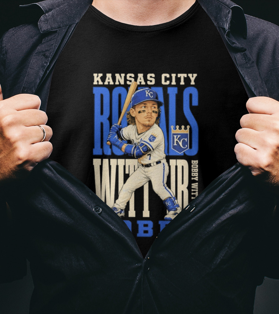 Kansas City Royals Bobby Witt Jr. MLB 2026 Caricature T-Shirt