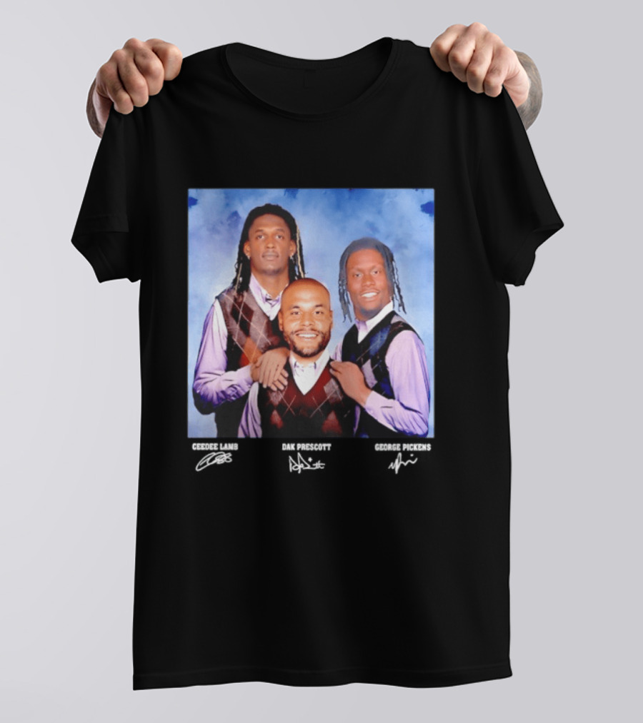 CeeDee Lamb Dak Prescott George Pickens Dallas Cowboys Pittsburgh Steelers Step Brothers T-Shirt