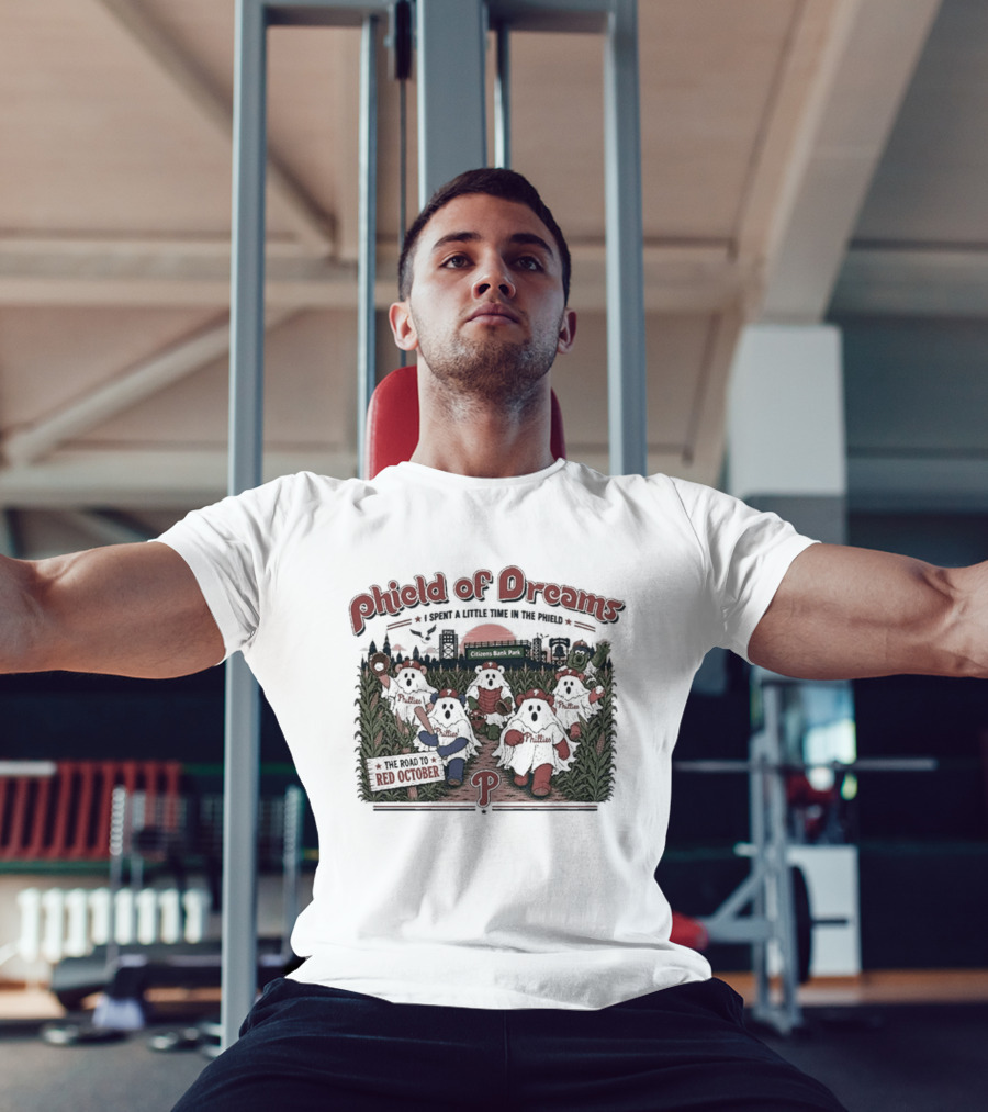 Phield Of Dreams Red October Ghost Dancing Citizens Bank Park T-Shirt