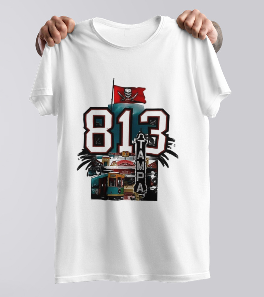 Tampa Bay Buccaneers 813 Day Raise The Flags Established 1976 Two Sided T-Shirt