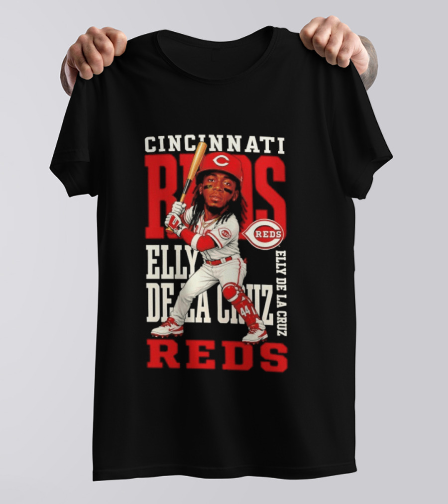 Cincinnati Reds Elly De La Cruz 2026 MLB Season Caricature T-Shirt