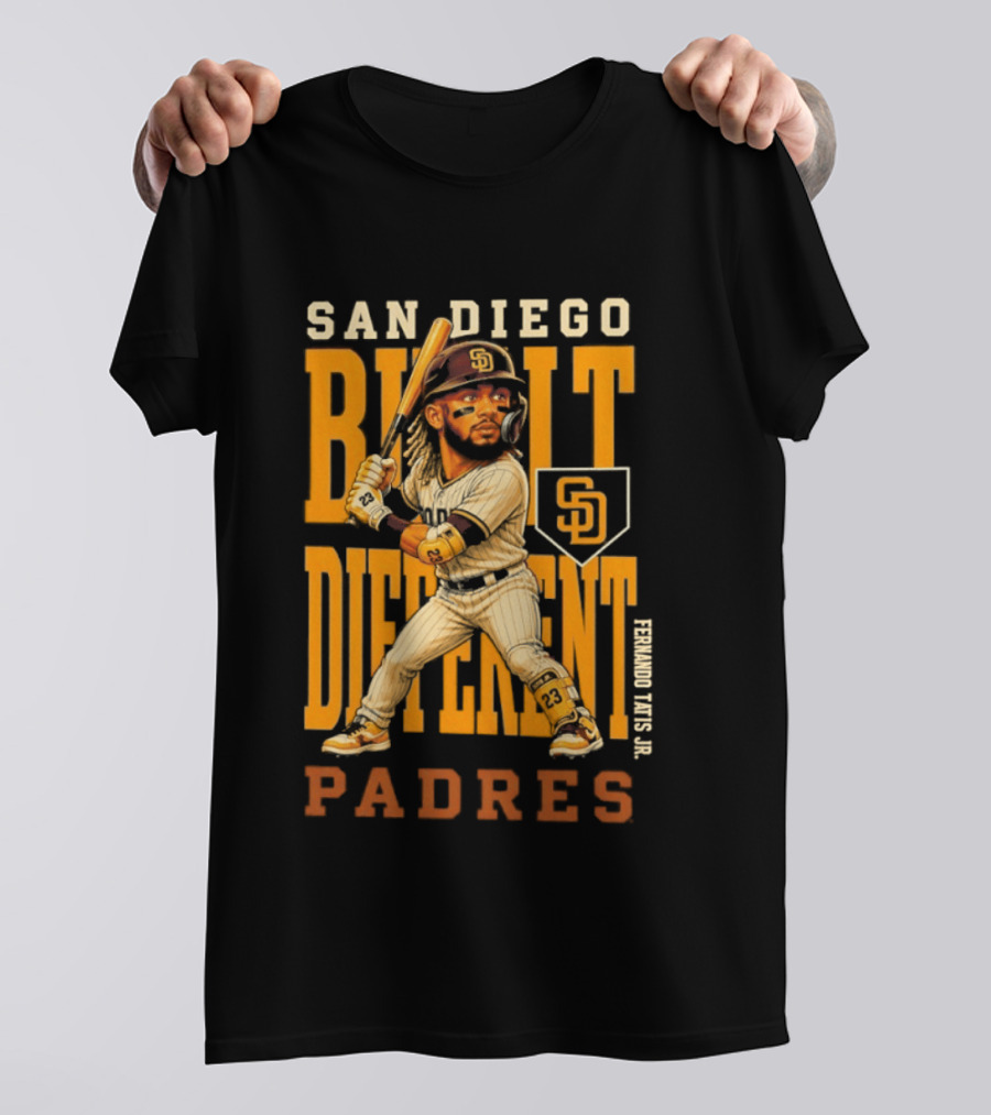 San Diego Built Different Padres Fernando Tatis Jr. 2026 MLB Season T-Shirt