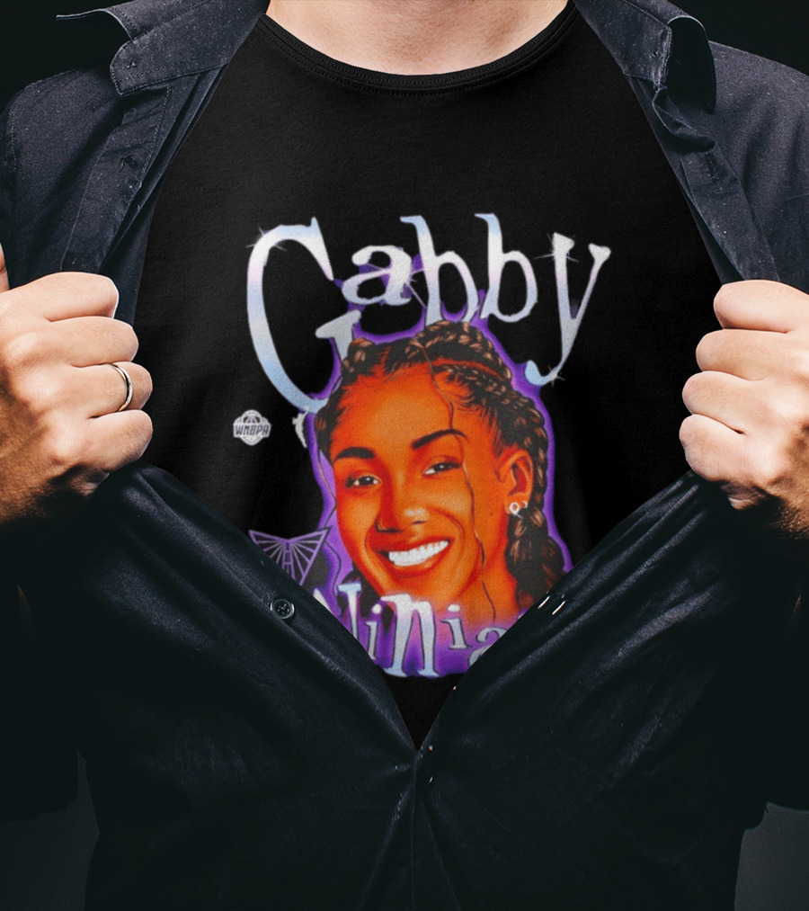 Gabby Williams WNBA Basketball Gabby Williams Text And Sketch T-Shirt