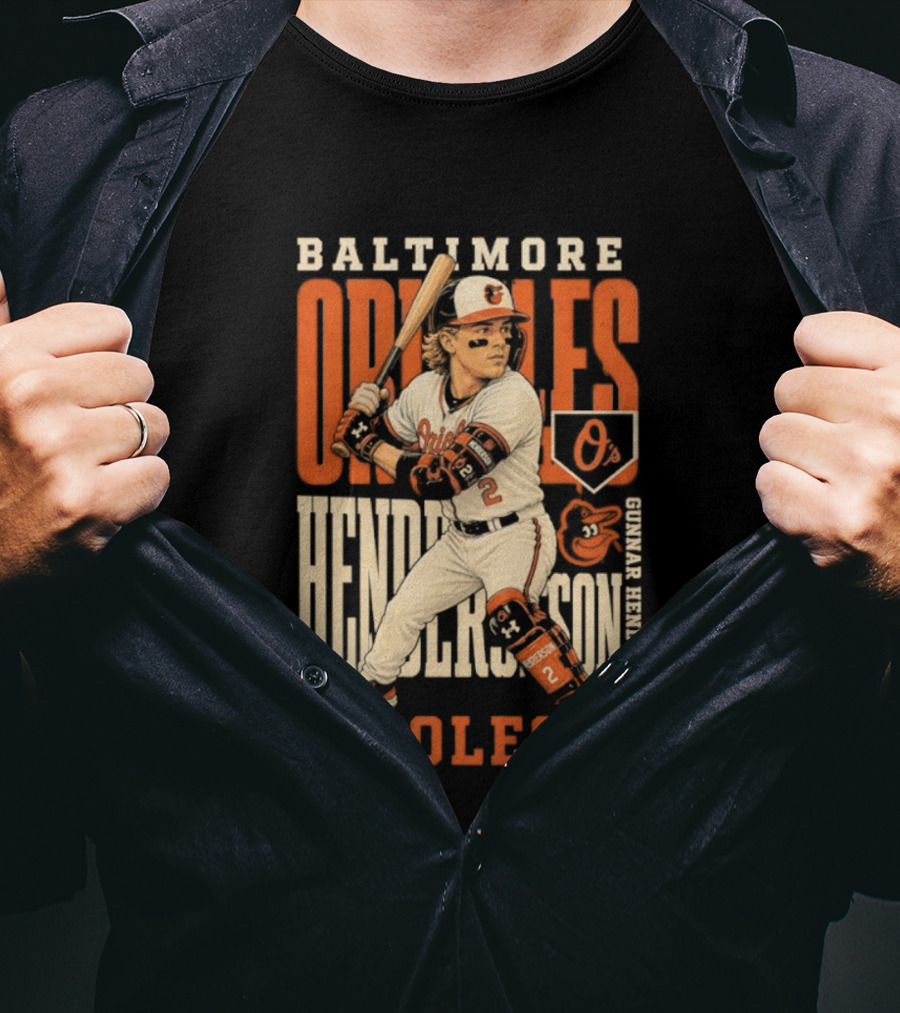 Baltimore Orioles Gunnar Henderson 2026 MLB Season T-Shirt