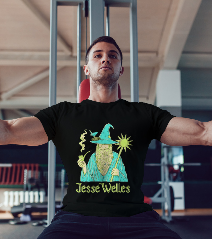 Jesse Welles Wizard Pipe Staff Bird Wizardry Magic T-Shirt