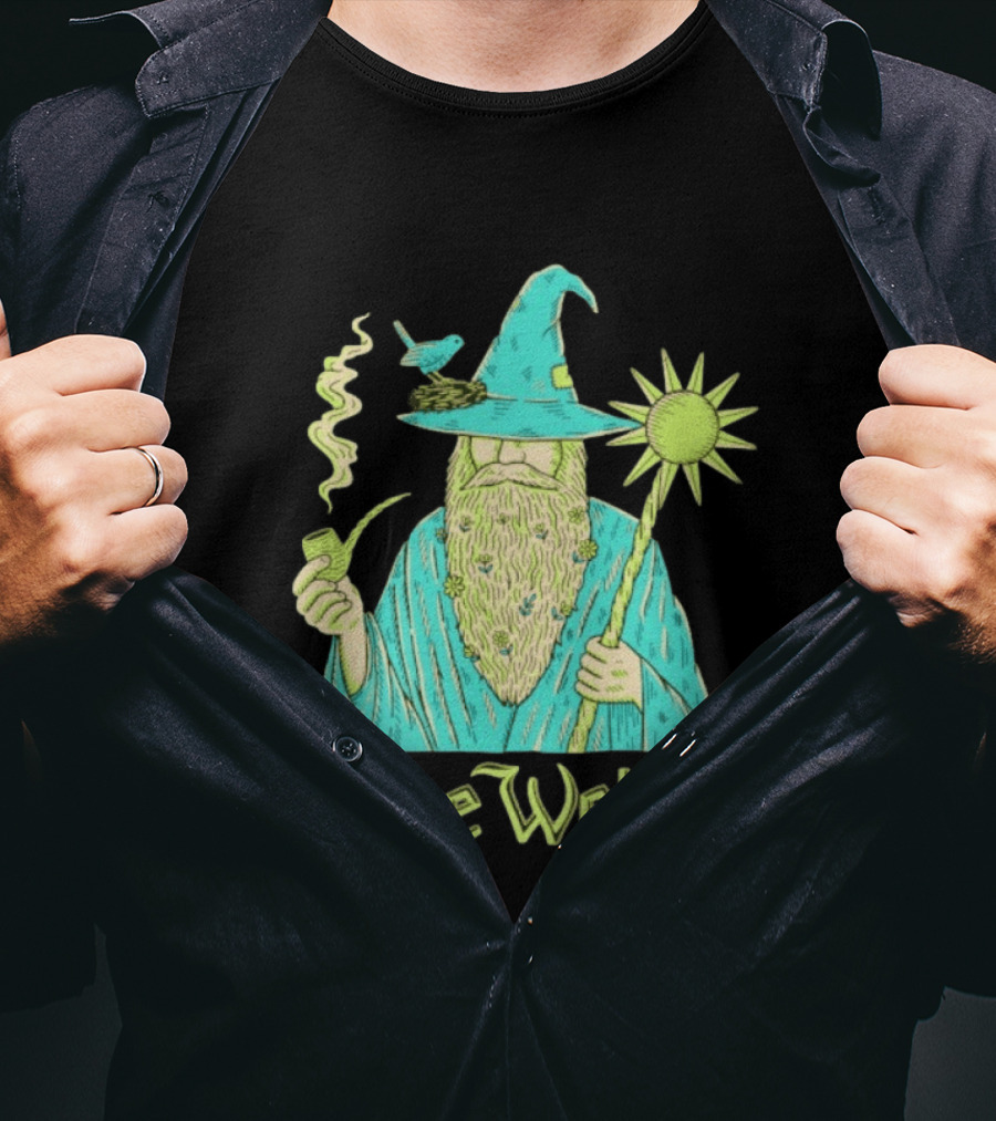 Jesse Welles Wizard Pipe Staff Bird Wizardry Magic T-Shirt