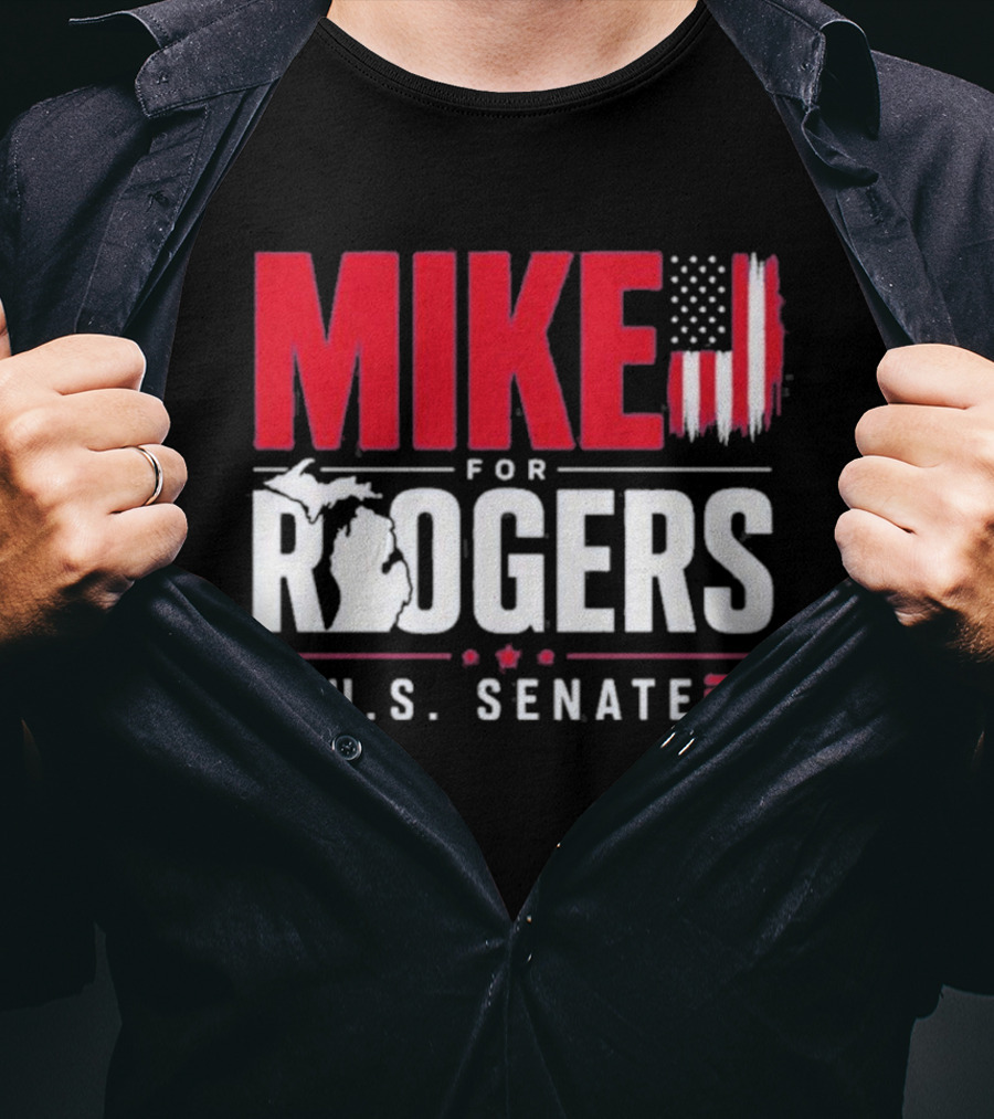 Mike Rogers U.S. Senate Campaign American Flag T-Shirt