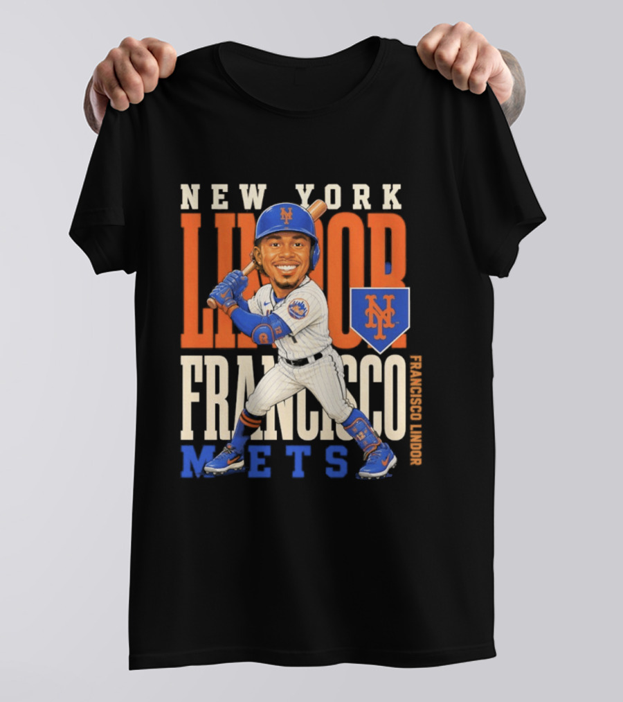 New York Mets Francisco Lindor Character 2026 MLB Season T-Shirt