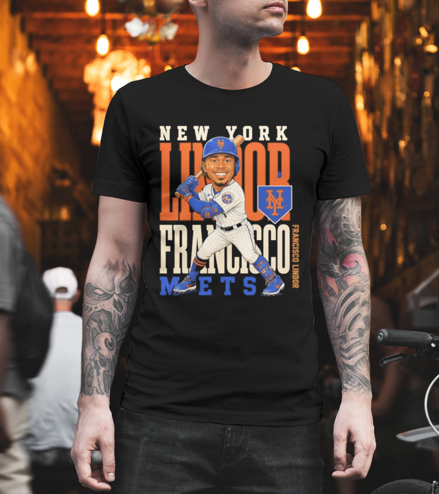 New York Mets Francisco Lindor Character 2026 MLB Season T-Shirt