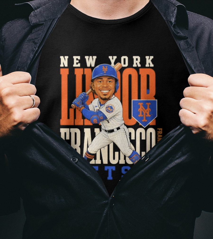 New York Mets Francisco Lindor Character 2026 MLB Season T-Shirt