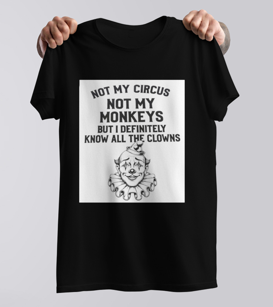 Not My Circus Not My Monkeys But I Definitely Know All The Clowns T-Shirt