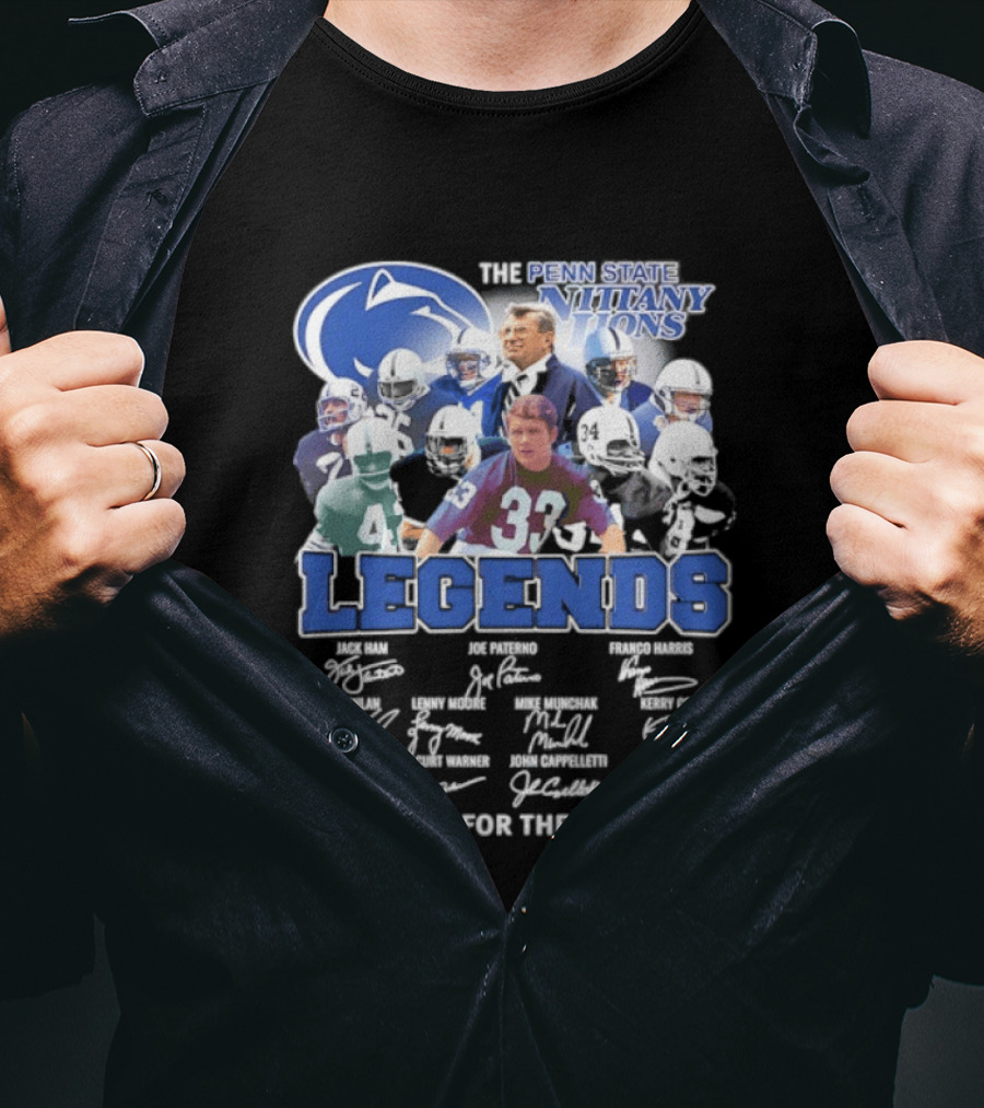 Penn State Nittany Lions Legends Thank You For The Memories Signatures T-Shirt