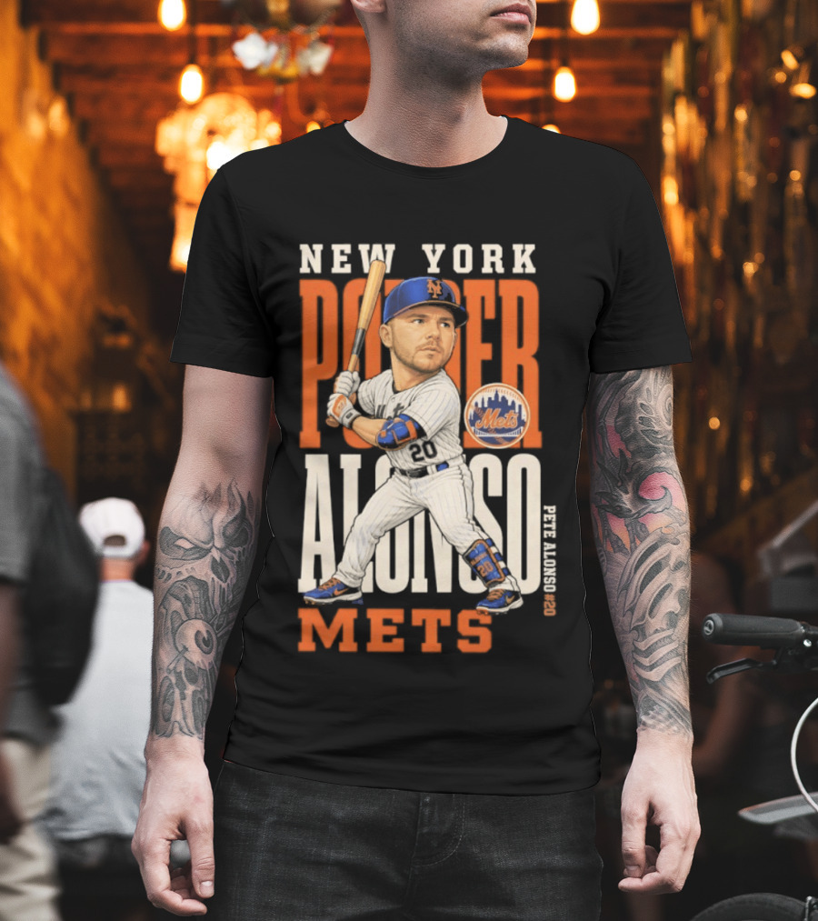 New York Mets Pete Alonso Power 2026 MLB Season T-Shirt