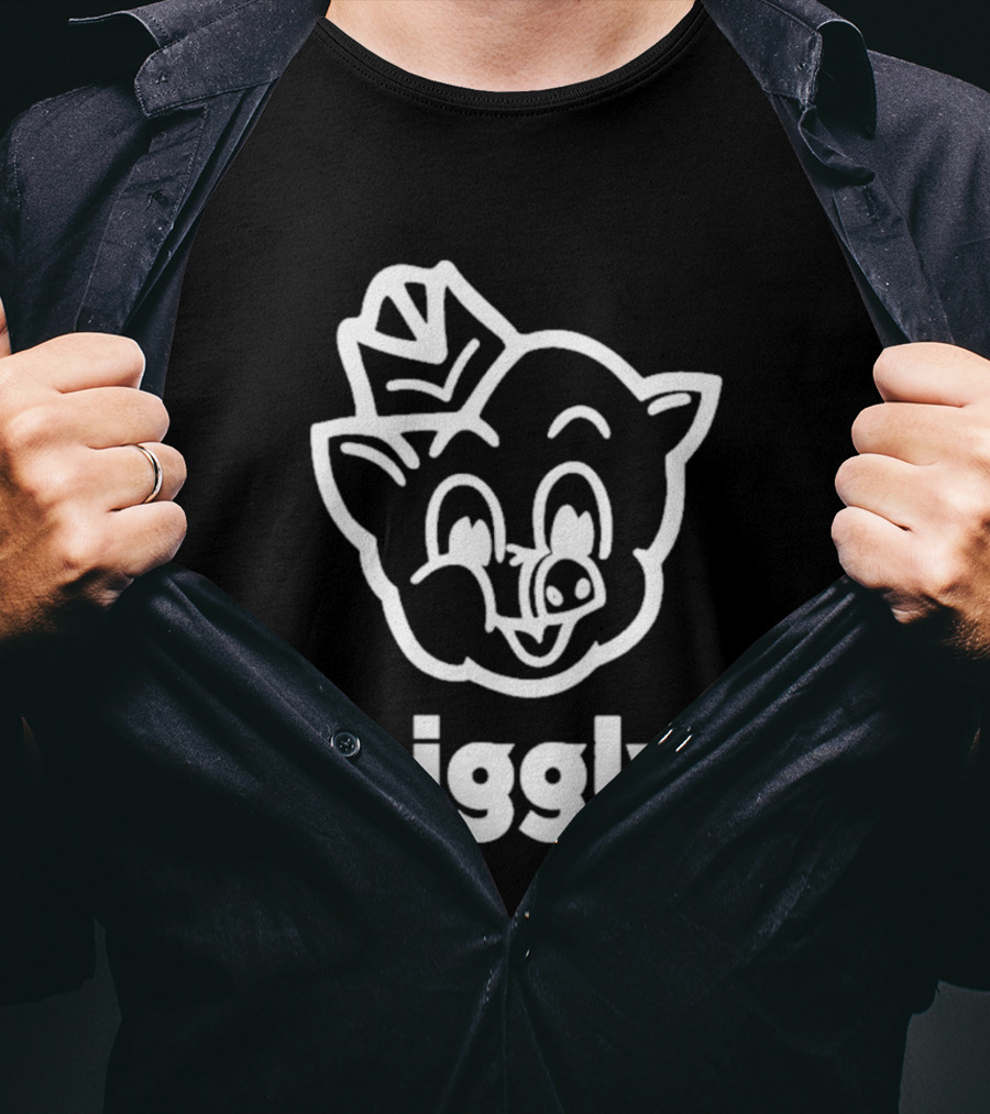 Piggly Wiggly Vintage Cartoon Mascot Retro Grocery T-Shirt