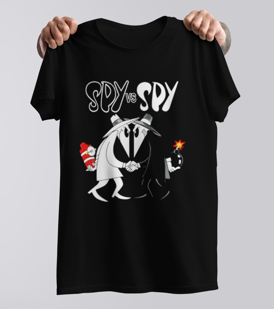 Spy Vs Spy Mad Magazine Comic Strip Cold War Classic Characters Showdown T-Shirt