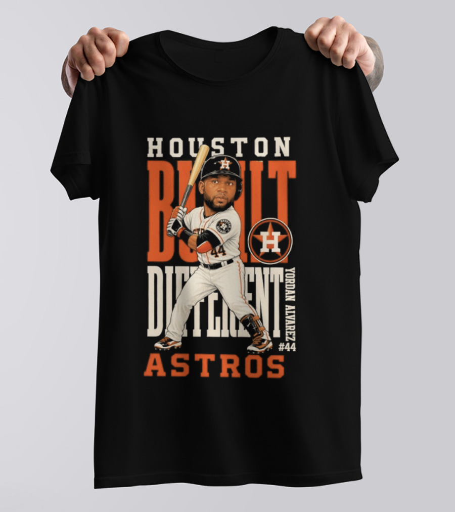 Houston Built Different Astros Yordan Alvarez #44 T-Shirt