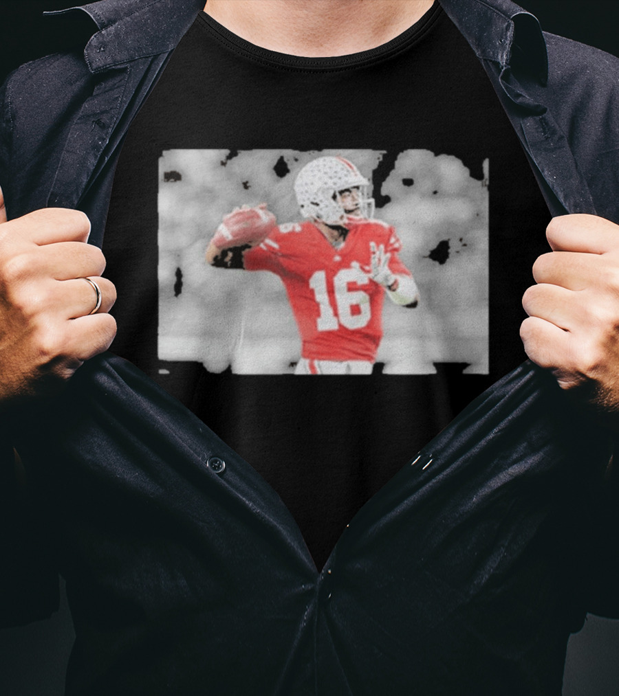 J.T. Barrett Ohio State Buckeyes #16 Football Quarterback Legend T-Shirt