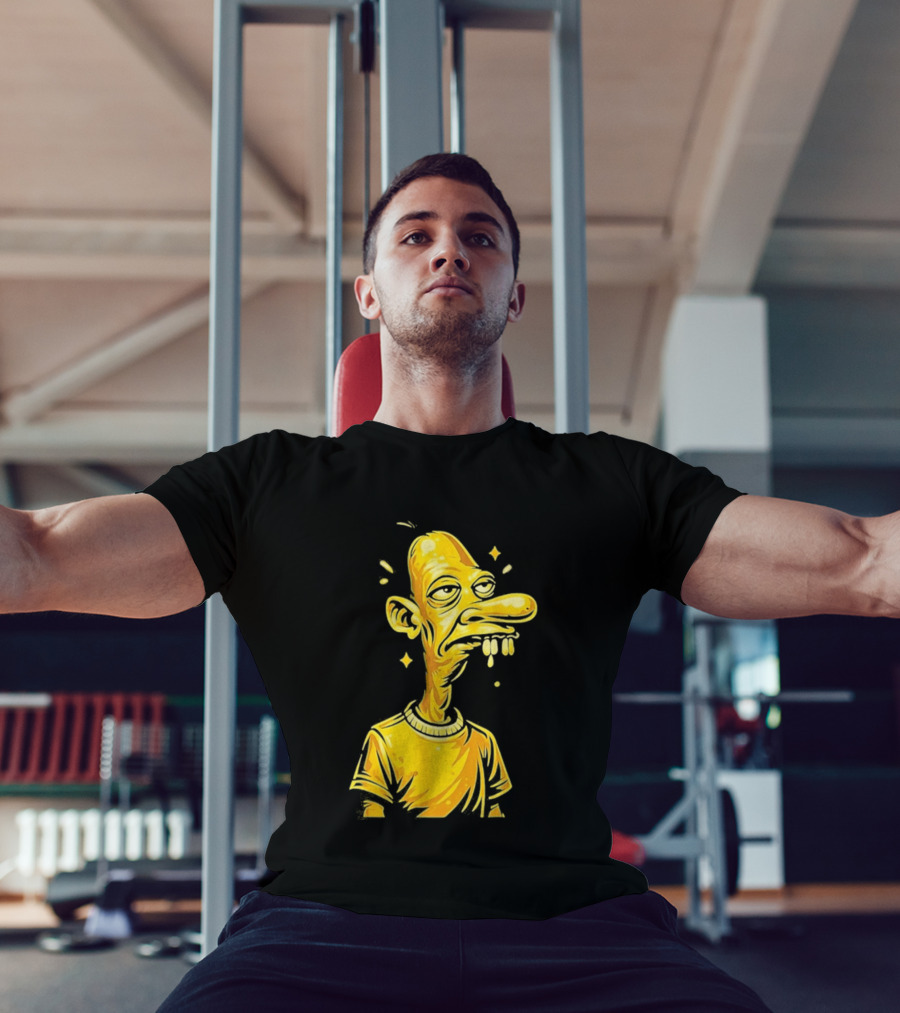 Neegy Manny Gold Statue Cartoon Character Original T-Shirt