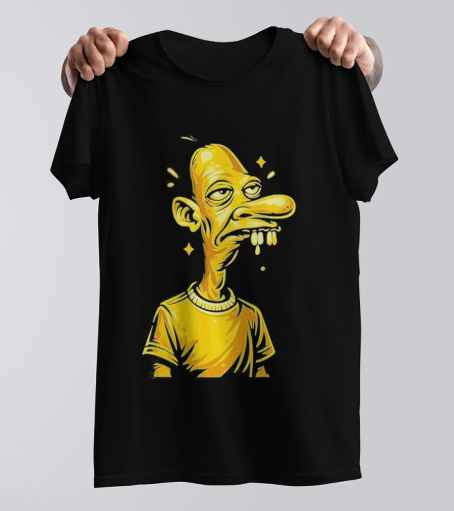 Neegy Manny Gold Statue Cartoon Character Original T-Shirt