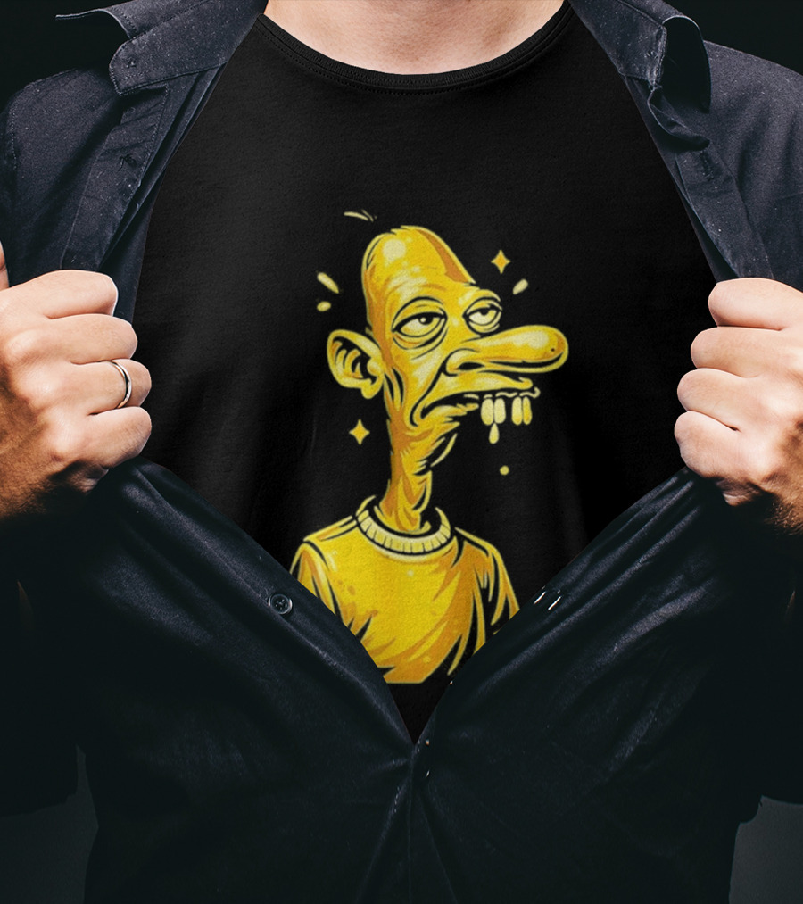 Neegy Manny Gold Statue Cartoon Character Original T-Shirt