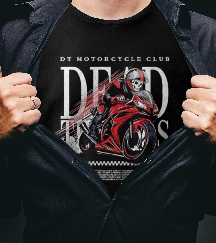 DT Motorcycle Club Dead Threads Moto Club Skeleton Rider 21 T-Shirt