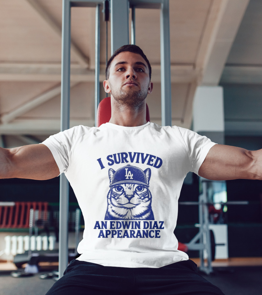 I Survived An Edwin Diaz Appearance LA Cat T-Shirt