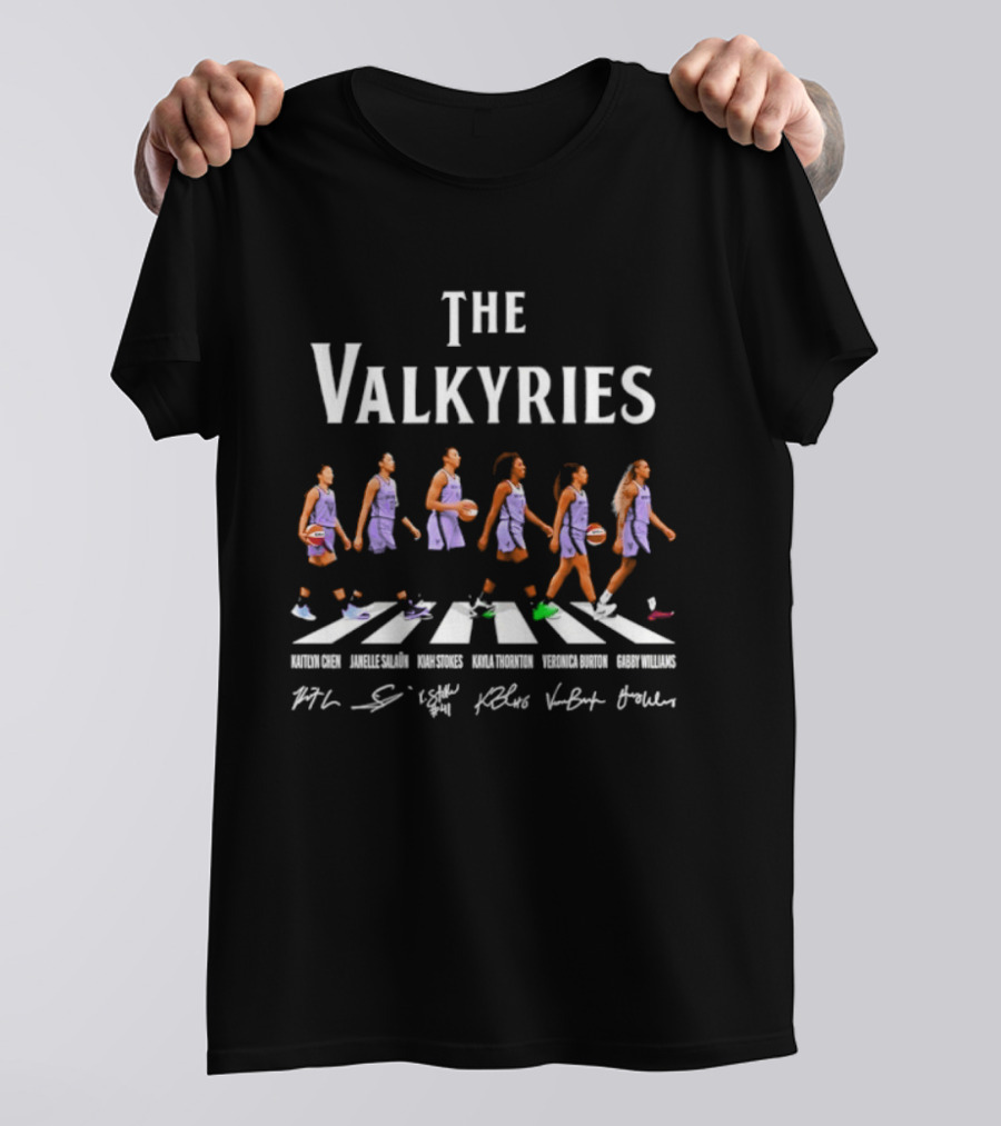 The Valkyries Kaitlyn Chen Janelle Salaün Kiah Stokes Kayla Thornton Veronica Burton Gabby Williams T-Shirt