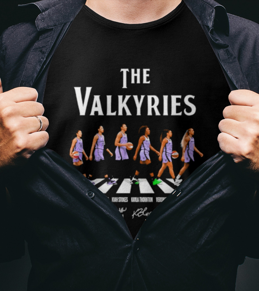 The Valkyries Kaitlyn Chen Janelle Salaün Kiah Stokes Kayla Thornton Veronica Burton Gabby Williams T-Shirt