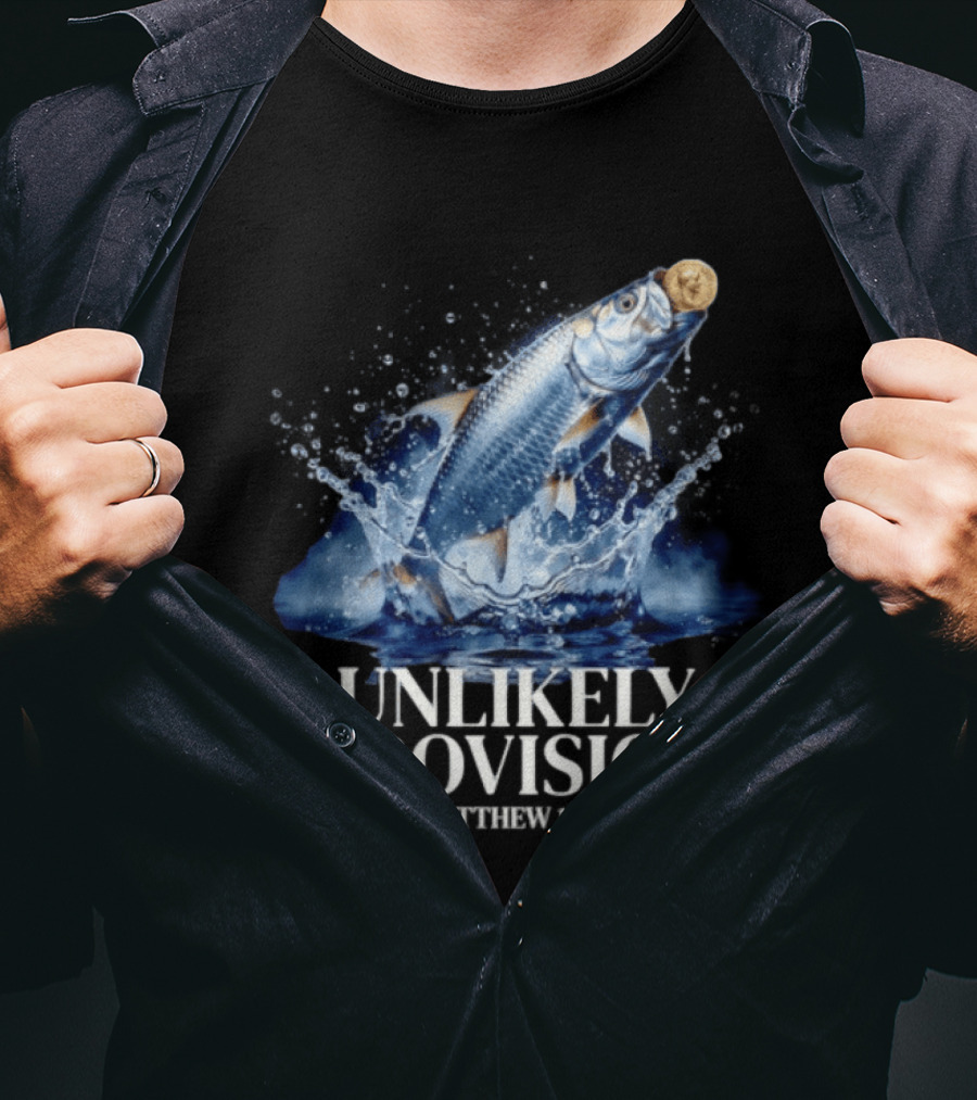 Unlikely Provision Matthew 17 27 Fish With Coin Biblical Reference T-Shirt