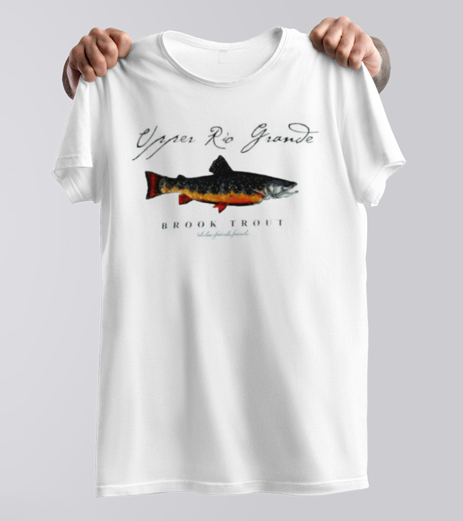 Upper Rio Grande Brook Trout Salvelinus Fontinalis Vintage Fish T-Shirt