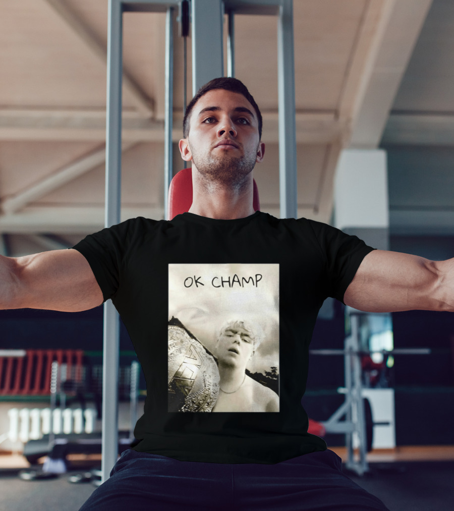 OK Champ Kyle Fletcher Holding Championship Belt T-Shirt