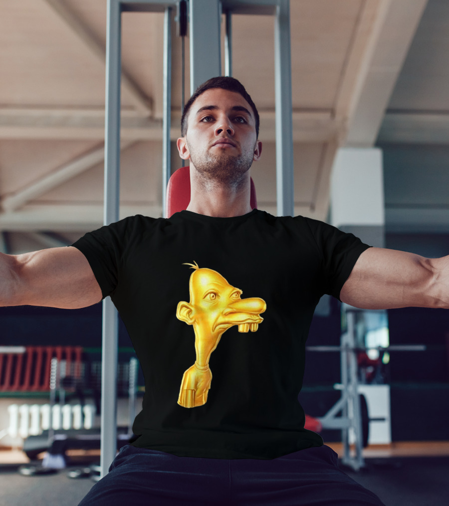 Neegy Meme Cartoon Golden Head T-Shirt