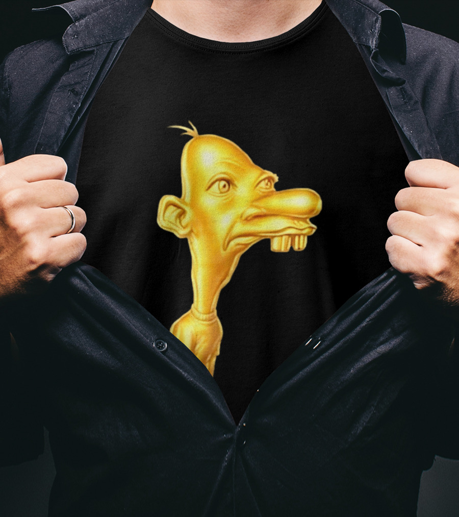 Neegy Meme Cartoon Golden Head T-Shirt