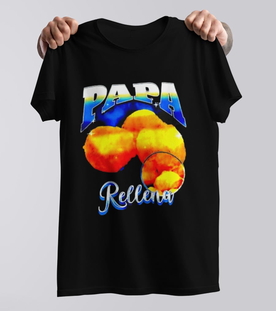 Papa Rellena Bold Text Potato Dish T-Shirt