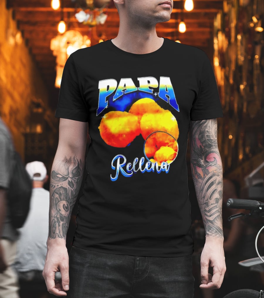 Papa Rellena Bold Text Potato Dish T-Shirt