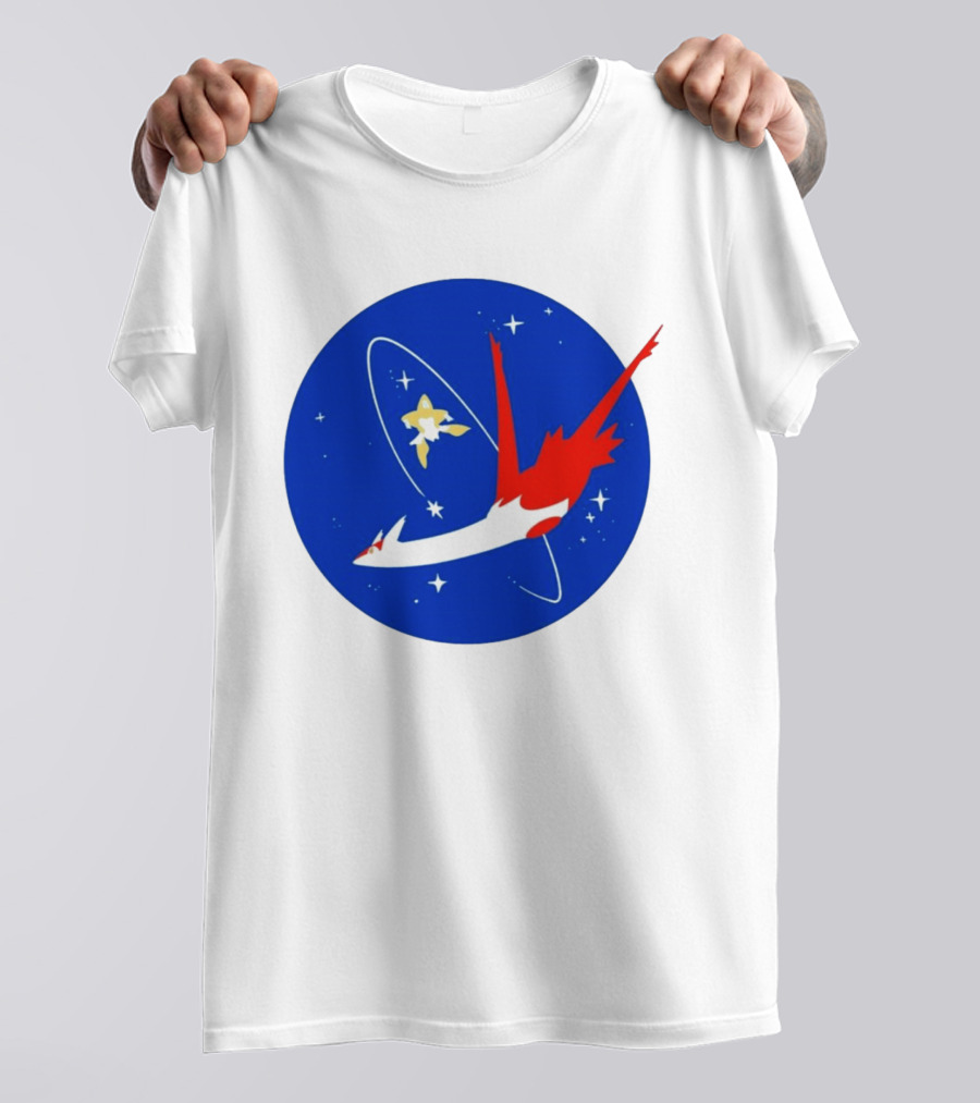Latias Jirachi Cosmic Voyage In Space T-Shirt