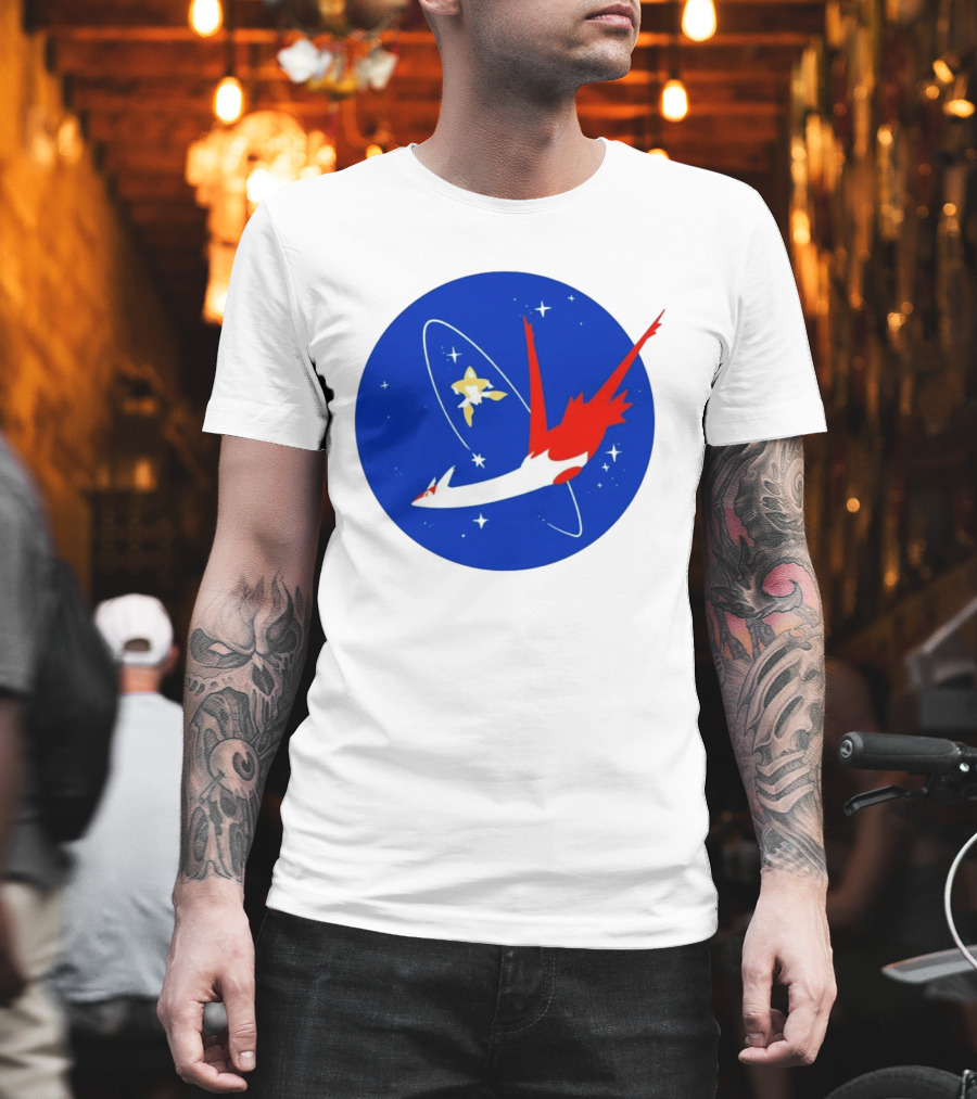 Latias Jirachi Cosmic Voyage In Space T-Shirt