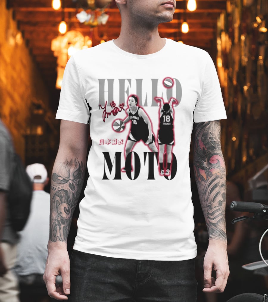 Hello Moto Mai Yamamoto Las Vegas No 18 Basketball T-Shirt