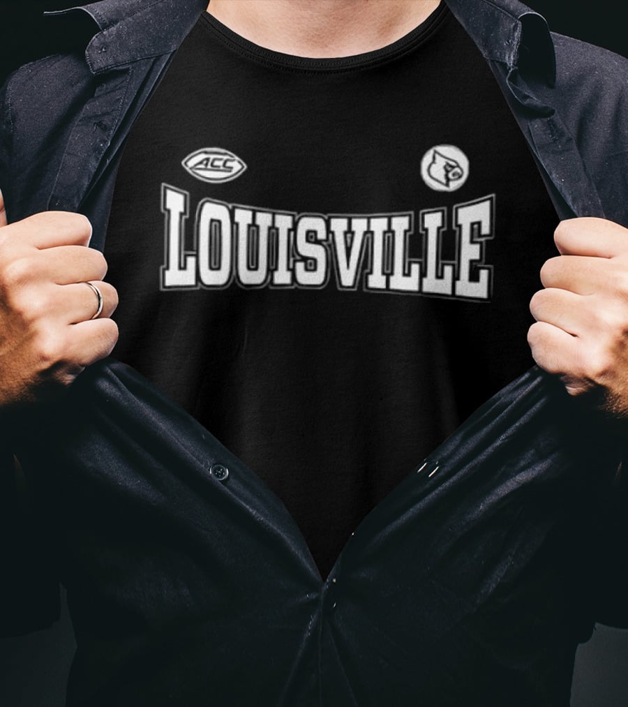 Louisville Cardinals 2026 For The Ville Football Two Sided T-Shirt