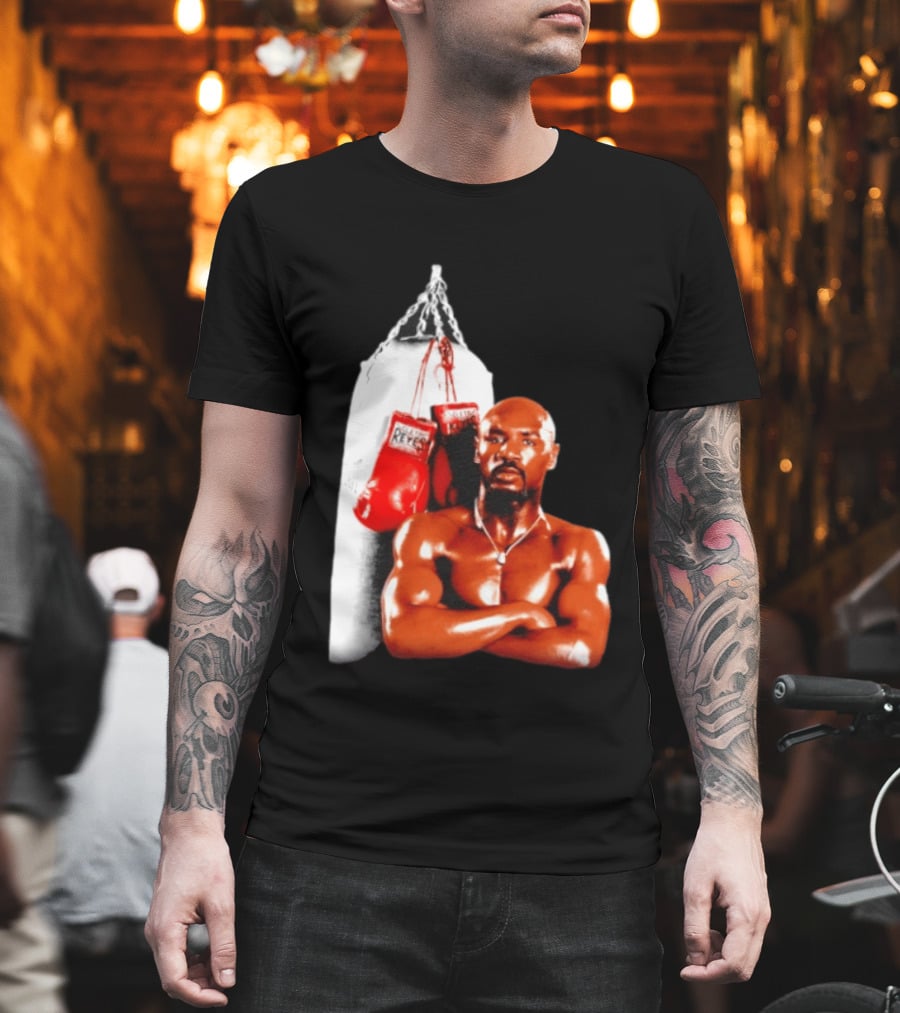Marvelous Marvin Hagler With Cleto Reyes Boxing Gloves Iconic Champion T-Shirt